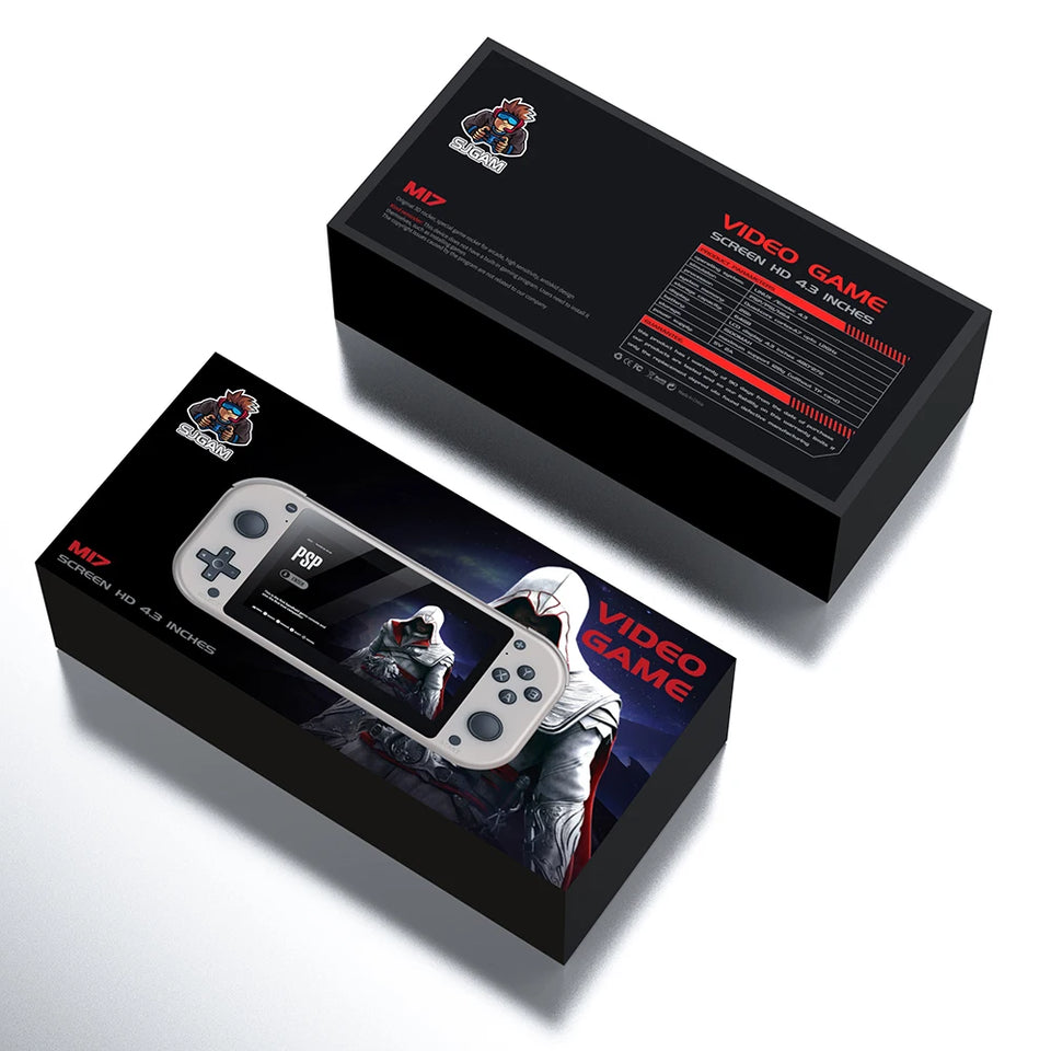 BOYHOM M17 Portable Pocket Video Player 256G 70000+Games 4.3”Screen Supports 25 emulators Linux System 4.3 Game Console Retro