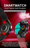 2024 New Non-invasive Blood glucose Smart Watch Blood pressure Blood lipids Uric acid AMOLED HD Screen Laser therapy Smartwatch