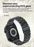 2024 New Medical Grade Health Smart Watch for Women Men Blood Sugar Fat Uric Acid Monitoring HD AMOLED Bluetooth Call smartwatch