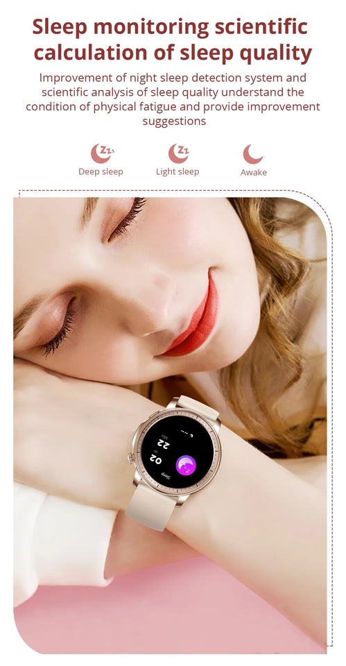 V65 Smartwatch Women 1.32 inch AMOLED Bluetooth Call Smart Watch Custom Dial Watches Heart Rate Tracker For Android iOS Watches