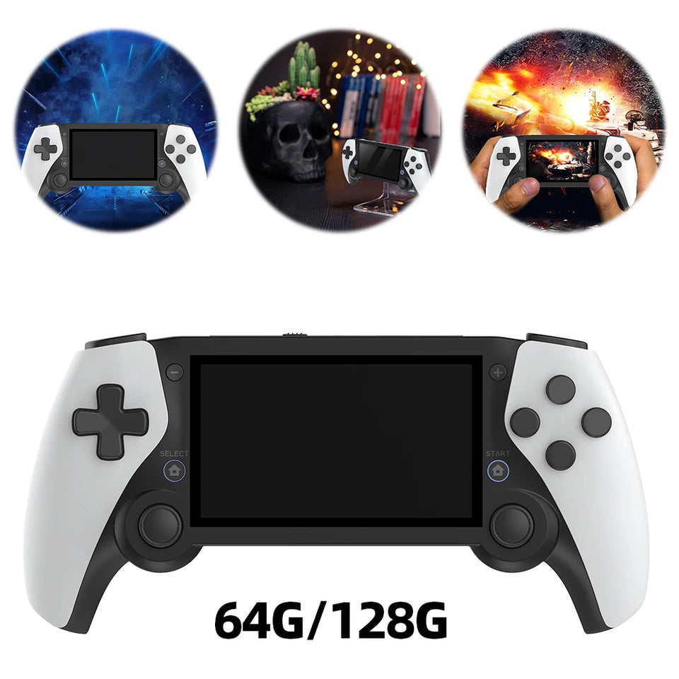 M25 Handheld Game Console Dual Wireless Controller 4.3 Inch 80*272 LCD Screen Handheld Game Player 3D Joystick Gift for PS1 Game