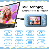New Kids Camera 1080P Handheld 2.4 Inch HD Screen Childrens Digital Camera Video Recorder Toys for Kids Baby Girl Birthday Gift