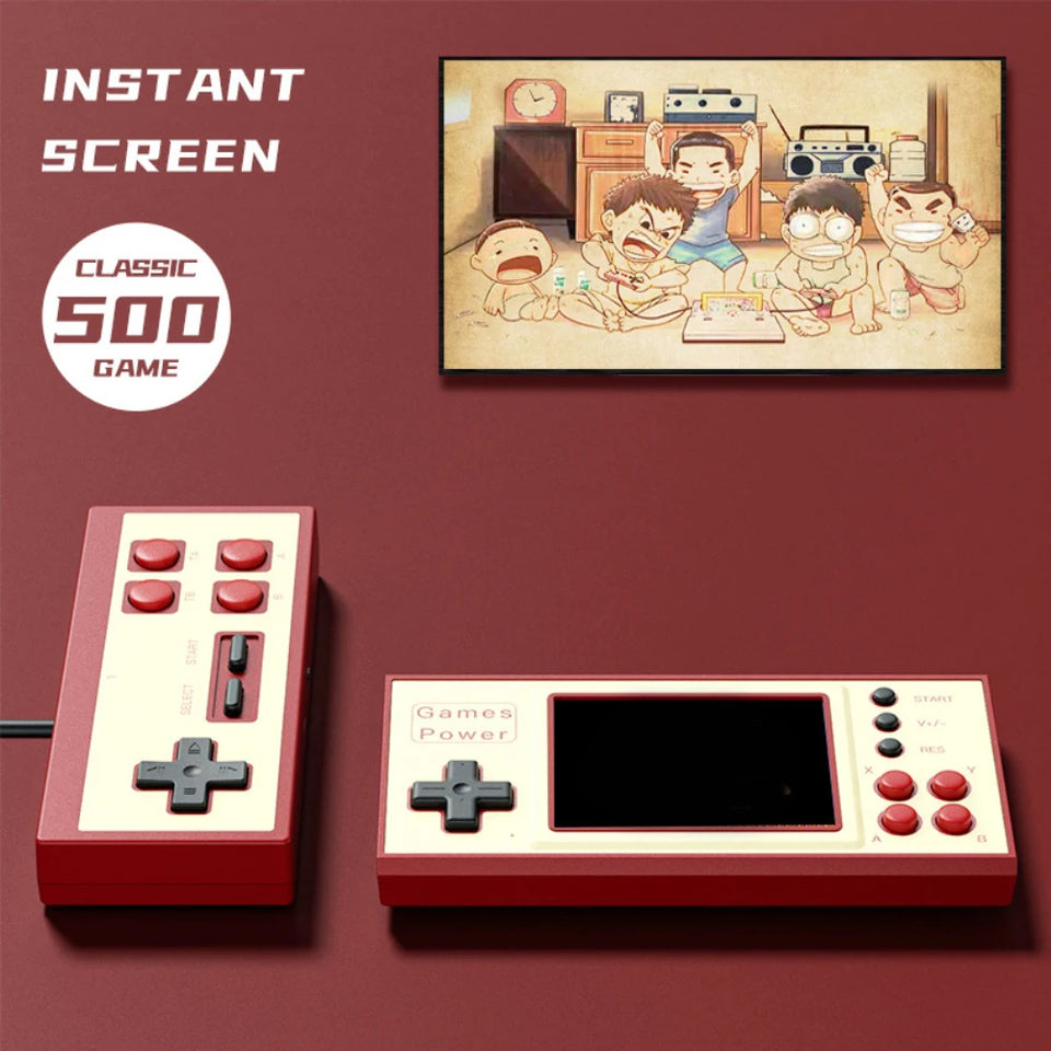 K30 Classic Retro Portable Mini Handheld Video Game Console 2.8 Inch Color LCD Kids Color Game Player Built-in 500 Games