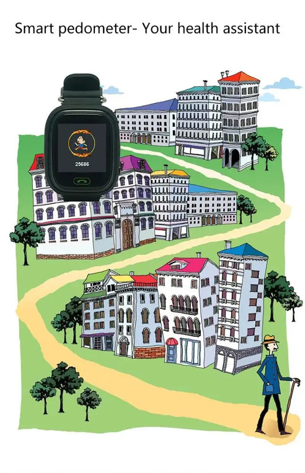 Smart Watch with Touch Screen for Children, Smart Bracelet, Dual SIM Card, Tracking Device, Cute Boy and Girl, WiFi