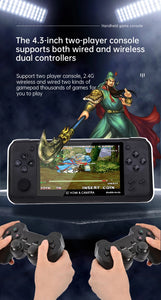 XY-10  4.3 inch Game Console Portable Camera MP5 LCD Rechargeable Handheld Doubles game machine 8G 10000+games  Children's Gifts
