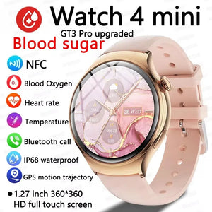 For Huawei IOS Xiaomi Gold Fashion Smart Watch Women GPS Sport Trajectory Heart Rate NFC Bluetooth Call Waterproof Smartwatches