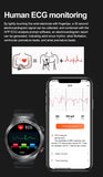 2024 New Non-invasive Blood glucose Smart Watch Blood pressure Blood lipids Uric acid AMOLED HD Screen Laser therapy Smartwatch