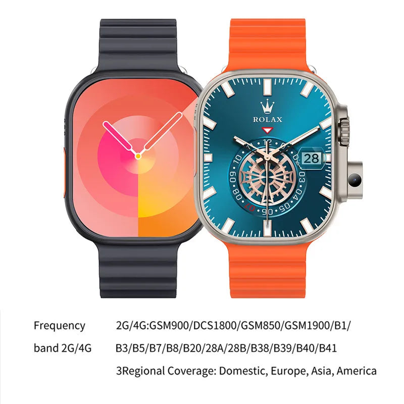 4G Smart Watch Android SIM Card  with Camera Whatsapp Notification Answer Call Custom Watchface Weather Smartwatch VS S9 Ultra