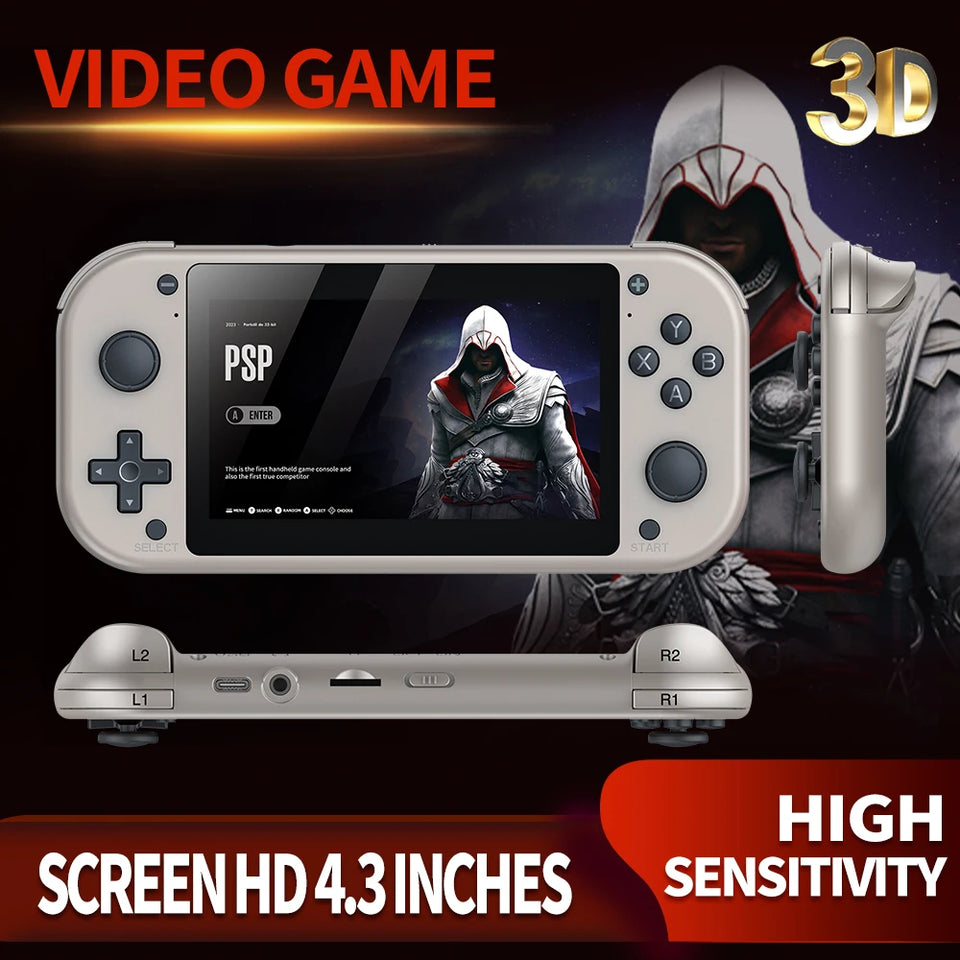 BOYHOM M17 Portable Pocket Video Player 256G 70000+Games 4.3”Screen Supports 25 emulators Linux System 4.3 Game Console Retro