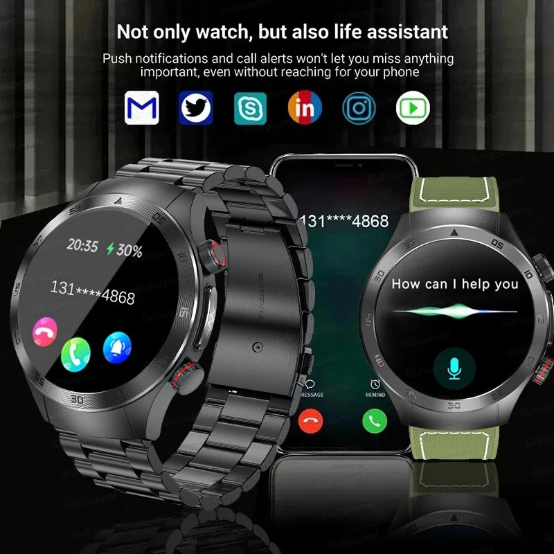 Laser Treatment Three High Smart Watch ECG Blood Glucose Smartwatch Body Temperature Bluetooth Call Clock 2024 New Medical Grade