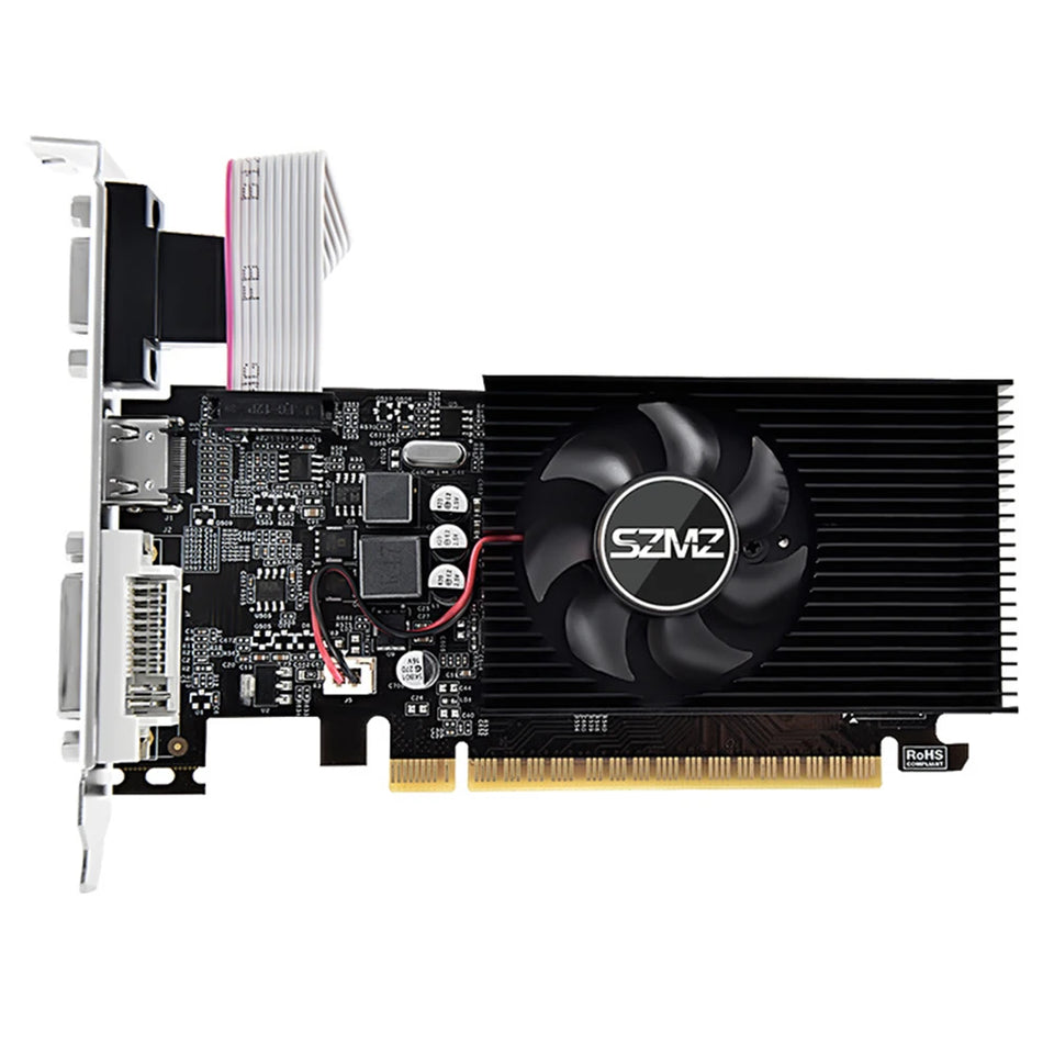 GT730 4GB DDR3 128Bit/64Bit Graphics Card with HDMI VGA DVI Port PCI-E2.0 16X Computer Graphics Video Card GT610 for Office/Home