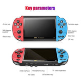 X7 Handheld Game Player 8GB Pocket Video Game Console AV TV Out MP3 MP4 Player Lightweight Game Playing Element