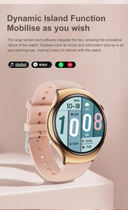 For Huawei IOS Xiaomi Gold Fashion Smart Watch Women GPS Sport Trajectory Heart Rate NFC Bluetooth Call Waterproof Smartwatches