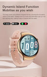 For Huawei IOS Xiaomi Gold Fashion Smart Watch Women GPS Sport Trajectory Heart Rate NFC Bluetooth Call Waterproof Smartwatches