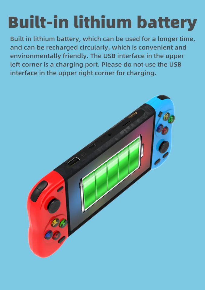 WALKGAMER new 5.1-inch double play video handheld game console 12000 game portable emulator arcade retro gaming  mp4 game device