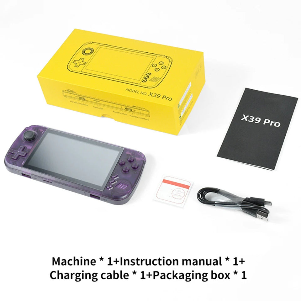 X39 Pro Handheld Game Console With 4000+ Games 4.5 Inch IPS Screen 3000mAh Rechargeable Battery Game Console Ideal Gift For Kids