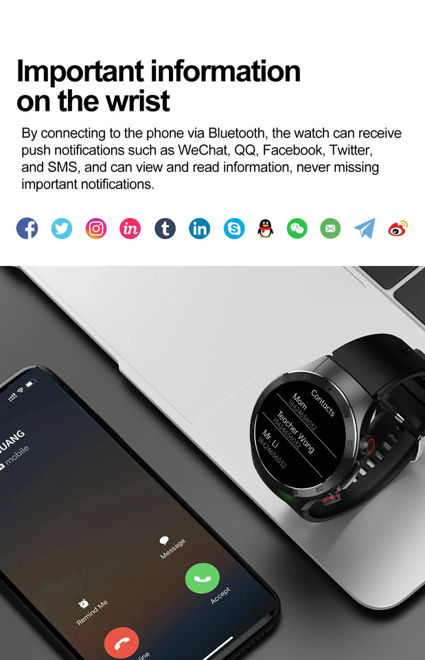 2024 New Non-invasive Blood glucose Smart Watch Blood pressure Blood lipids Uric acid AMOLED HD Screen Laser therapy Smartwatch