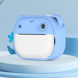 Children Mini Digital Camera Instant Print with 2 Rolls Thermal Print Paper Selfie Video Camera Photo Printing Camera Gifts
