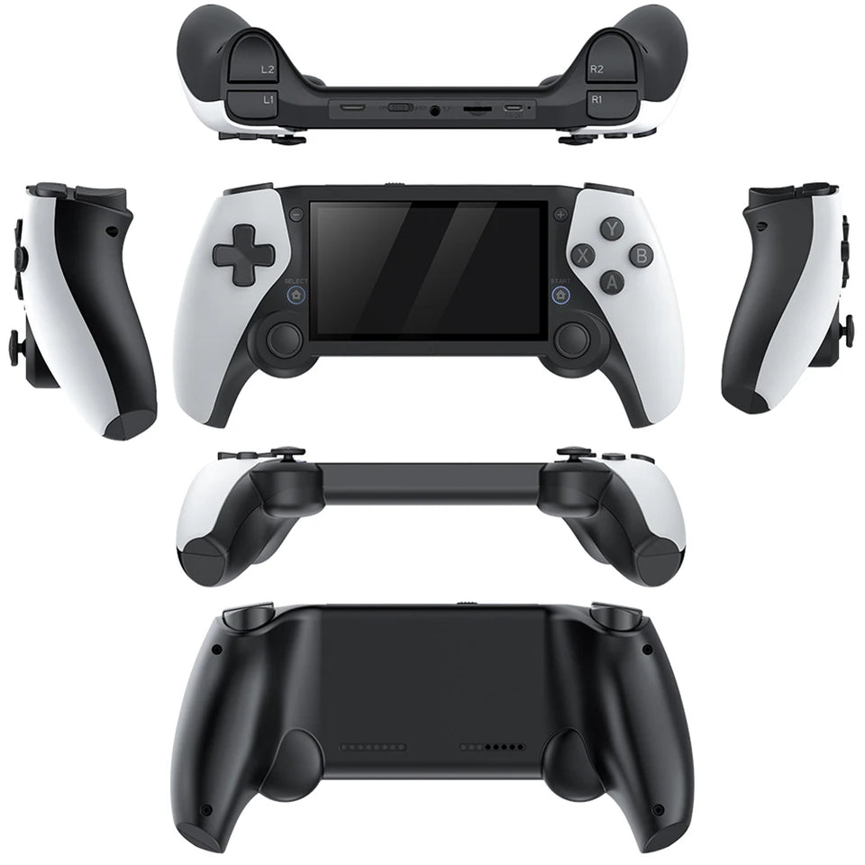 M25 Handheld Game Console Dual Wireless Controller 4.3 Inch 80*272 LCD Screen Handheld Game Player 3D Joystick Gift for PS1 Game
