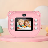 Children Mini Digital Camera Instant Print with 2 Rolls Thermal Print Paper Selfie Video Camera Photo Printing Camera Gifts