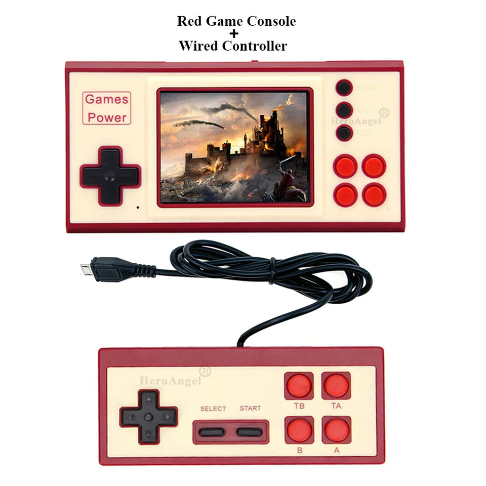K30 Classic Retro Portable Mini Handheld Video Game Console 2.8 Inch Color LCD Kids Color Game Player Built-in 500 Games