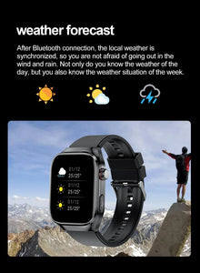 2024 New Medical Grade Health Smart Watch for Women Men Blood Sugar Fat Uric Acid Monitoring HD AMOLED Bluetooth Call smartwatch