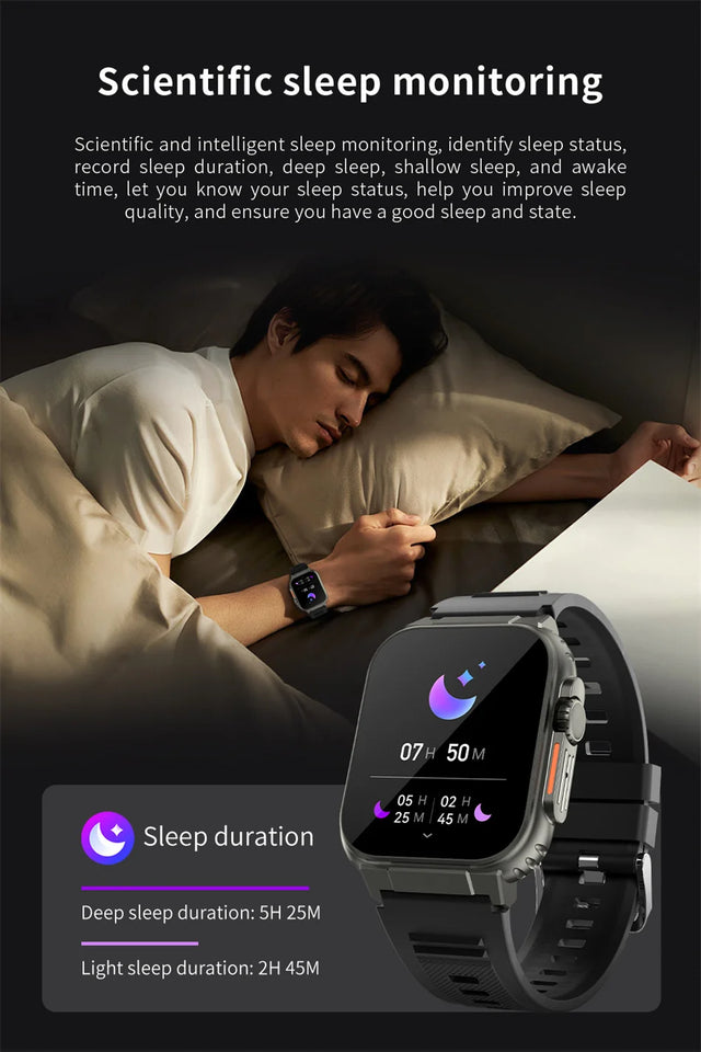 3ATM Waterproof AMOLED Bluetooth Call Smart Watch Men 600Mah Large Battery 100+ Sport GPS Fitness tracker Smartwatch Man 2024NEW