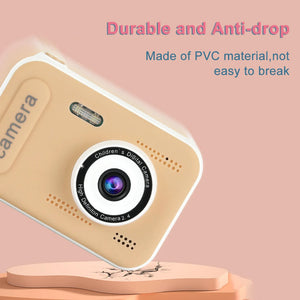 1080P Kids Digital Camera Dual Lens 2.4 Inch IPS Screen Interesting Games Birthday Christmas Gift for Boys Girls