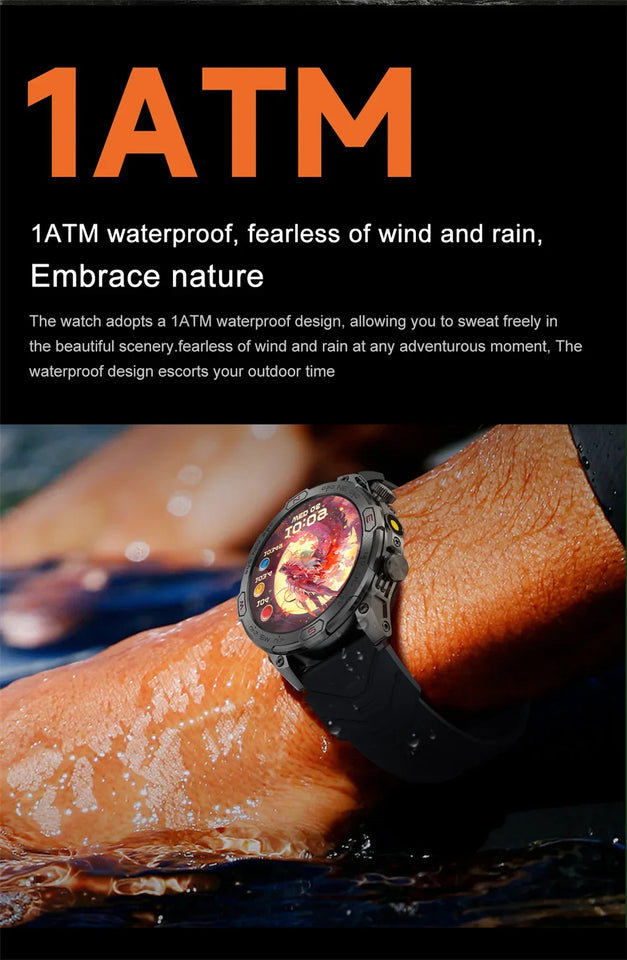 2024New For Huawei Xiaomi GPS Motion Trajectory Smart Watch Men Ultra HD AMOLED Screen Large Battery Bluetooth Call SmartWatches