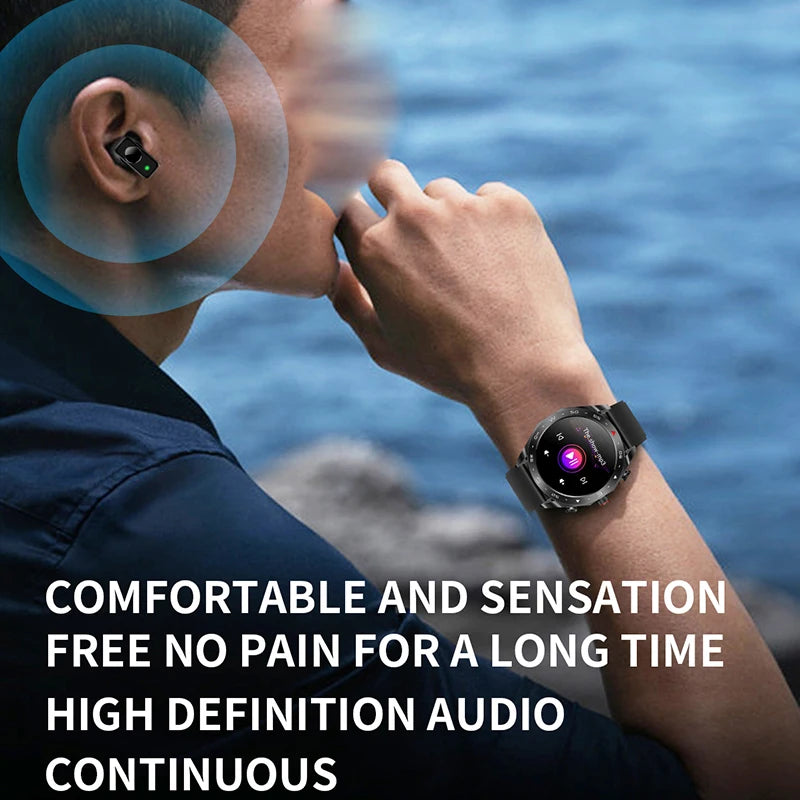 2024 New T95 Smart Watch TWS2 In 1 Bluetooth Earphones HIFI 9D Sound Quality With Built-In Speaker AI Voice Health Monitoring