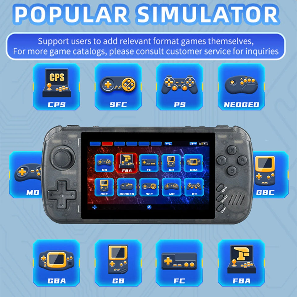 X39 Pro Handheld Game Console With 4000+ Games 4.5 Inch IPS Screen 3000mAh Rechargeable Battery Game Console Ideal Gift For Kids