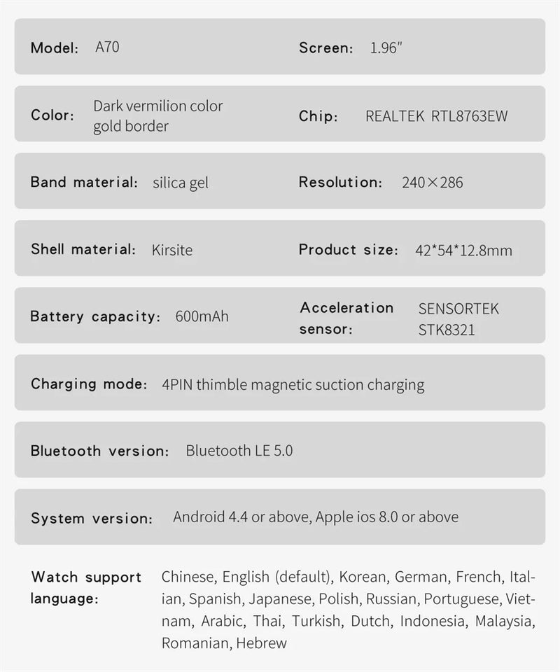 3ATM Waterproof AMOLED Bluetooth Call Smart Watch Men 600Mah Large Battery 100+ Sport GPS Fitness tracker Smartwatch Man 2024NEW