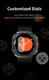 Zordai For Samsung Galaxy Watch Ultra GPS Track Smart Watch Men Amoled Always Display Body Temperature Clock BT Talk Smart Watch