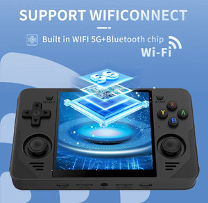POWKIDDY RGB30 720*720 4 Inch Ips Screen Built-in WIFI RK3566 Opendinglinux Retro Handheld Game Console Children's Gifts