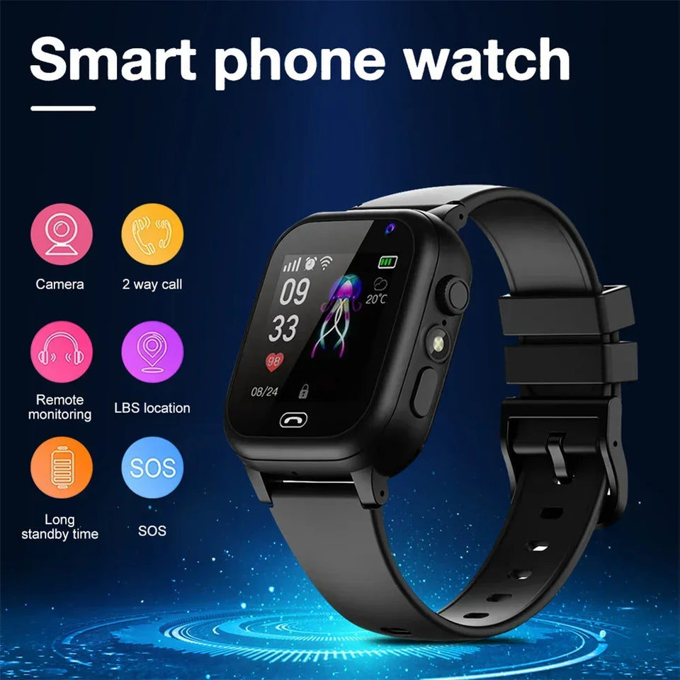 Kids 4G Smart Watch SOS GPS Location Video Call Sim Card For Children SmartWatch Camera Waterproof Watch For Boys Girls Relojes