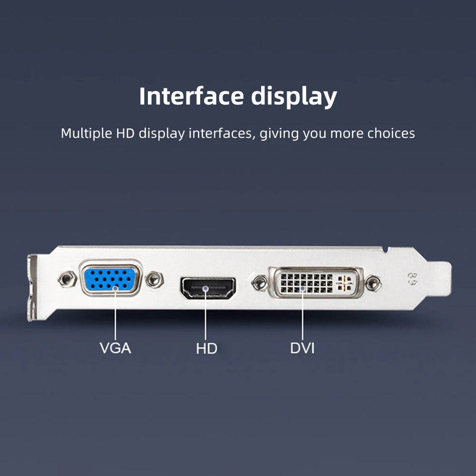 GT730 4GB DDR3 128Bit/64Bit Graphics Card with HDMI VGA DVI Port PCI-E2.0 16X Computer Graphics Video Card GT610 for Office/Home