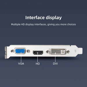 GT730 4GB DDR3 128Bit/64Bit Gaming Video Card with HDMI VGA DVI Port PCI-E2.0 16X PC Graphics Card GT610 1/2GB GPU Display Cards