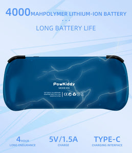 Gamehero POWKIDDY X55 5.5 INCH 1280*720 IPS Screen RK3566 Handheld Game Console Open-Source Retro Console Children's gifts