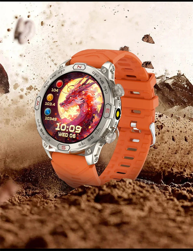 2024New For Huawei Xiaomi GPS Motion Trajectory Smart Watch Men Ultra HD AMOLED Screen Large Battery Bluetooth Call SmartWatches
