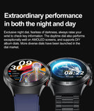 2024 New Non-invasive Blood glucose Smart Watch Blood pressure Blood lipids Uric acid AMOLED HD Screen Laser therapy Smartwatch