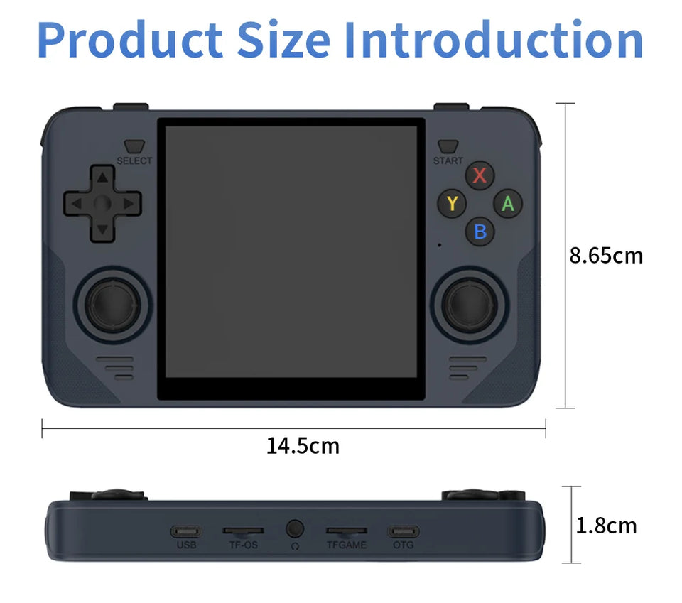 POWKIDDY RGB30 720*720 4 Inch Ips Screen Built-in WIFI RK3566 Opendinglinux Retro Handheld Game Console Children's Gifts