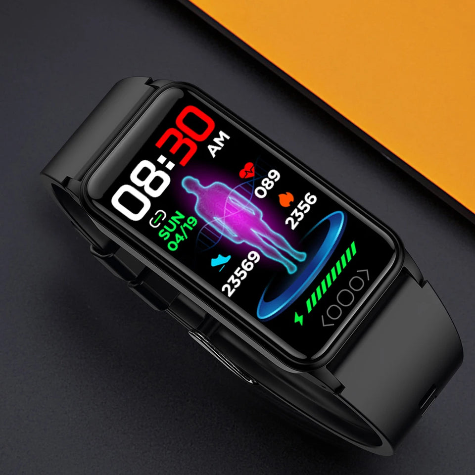 TK71pro Smart Watches For Men Women 1.47" Screen Fitness Tracker Heart Rate Blood Glucose Monitor IP68 Waterproof Smartwatch