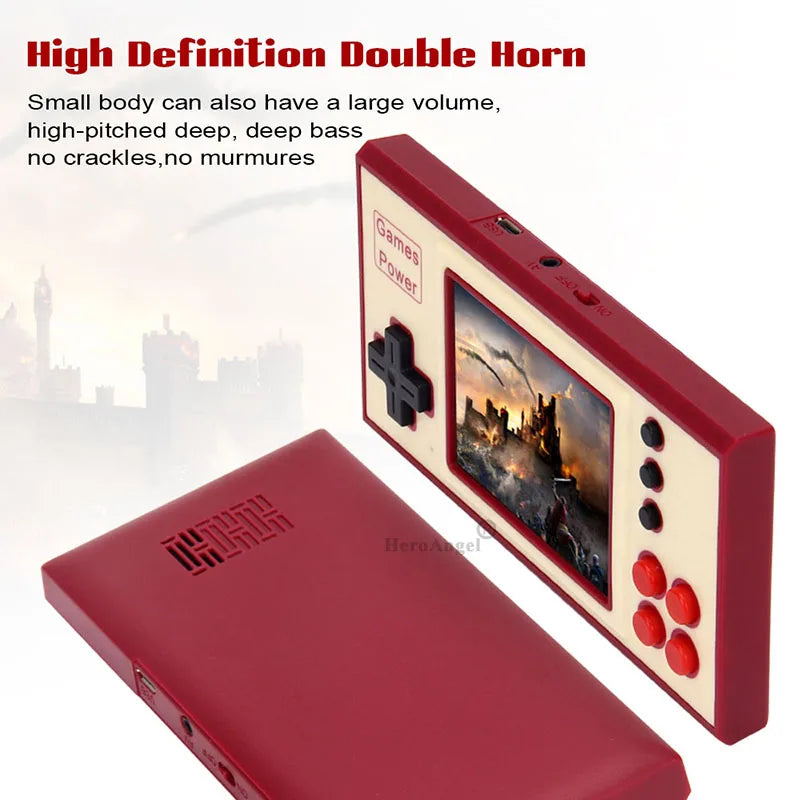 K30 Classic Retro Portable Mini Handheld Video Game Console 2.8 Inch Color LCD Kids Color Game Player Built-in 500 Games