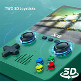 2024 New X6 3.5Inch IPS Screen Handheld Game Player Dual Joystick 11 Simulators GBA Video Game Console for Kids Gifts