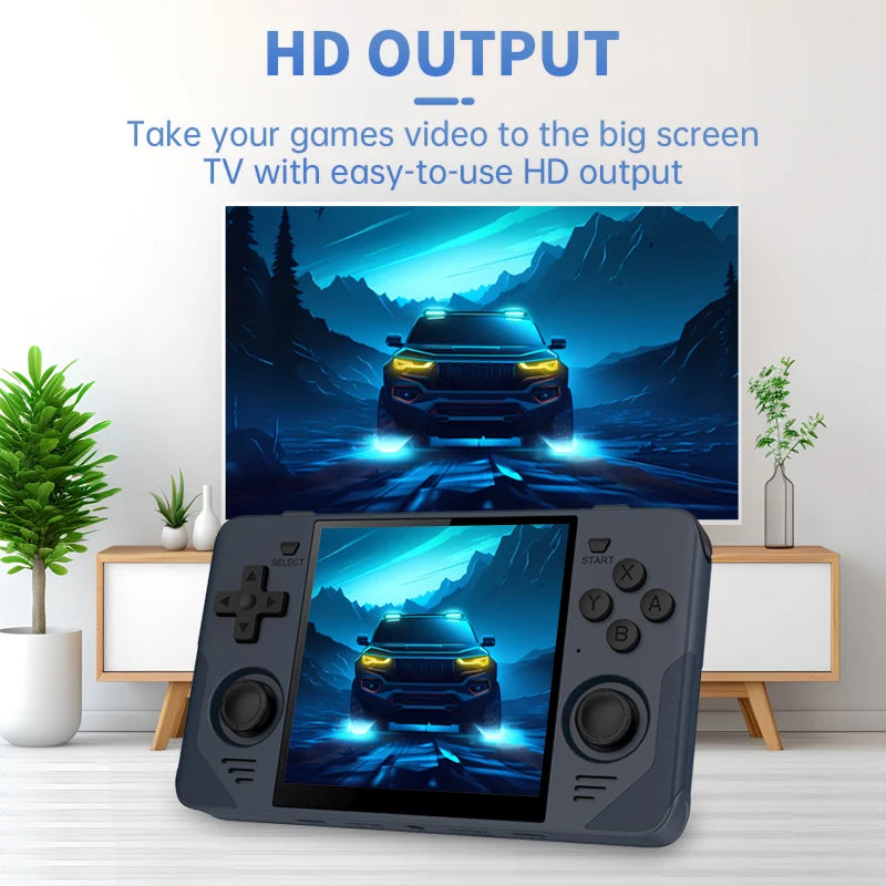 POWKIDDY RGB30 720*720 4 Inch Ips Screen Built-in WIFI RK3566 Opendinglinux Retro Handheld Game Console Children's Gifts