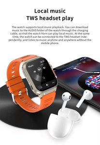 3ATM Waterproof AMOLED Bluetooth Call Smart Watch Men 600Mah Large Battery 100+ Sport GPS Fitness tracker Smartwatch Man 2024NEW