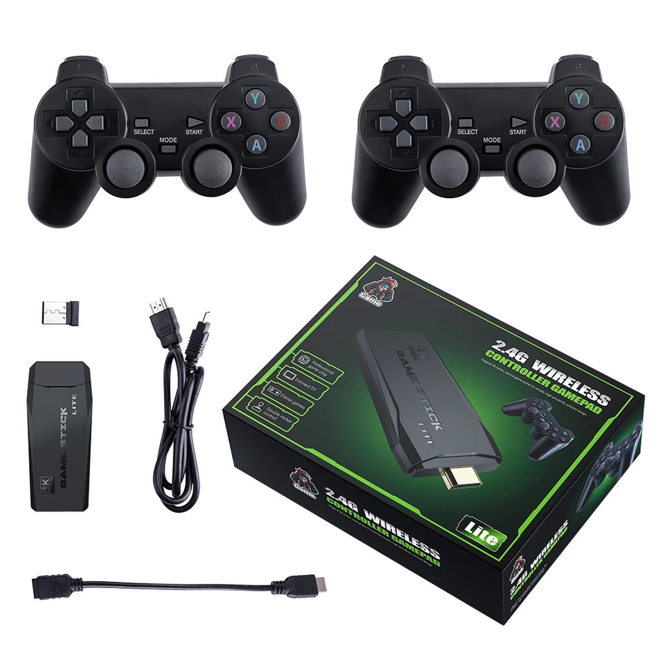 Video Game Console 64G Built-in 10000 Games Retro handheld Game Console Wireless Controller Game Stick For Best Kid Xmas Gift