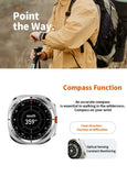 2024 New Watch Ultra GPS Track Smart Watch Men AMOLED Body Temperature Clock Sport Bluetooth Call Smart Watch For Samsung Galaxy