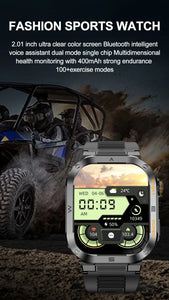 2023 New Full Touch Smart Watch Men For Android Xiaomi Blood Pressure Oxygen Fitness Watch 5 Atm Waterproof Military SmartWatch
