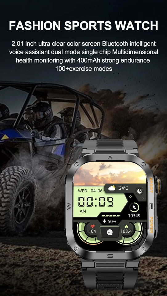 2023 New Full Touch Smart Watch Men For Android Xiaomi Blood Pressure Oxygen Fitness Watch 5 Atm Waterproof Military SmartWatch